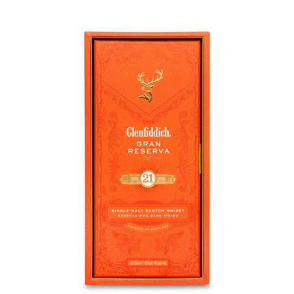 Glenfiddich 21 Year Old Gran Reserva Rum Cask Finish with Complimentary Aspinal of London Leather Tag