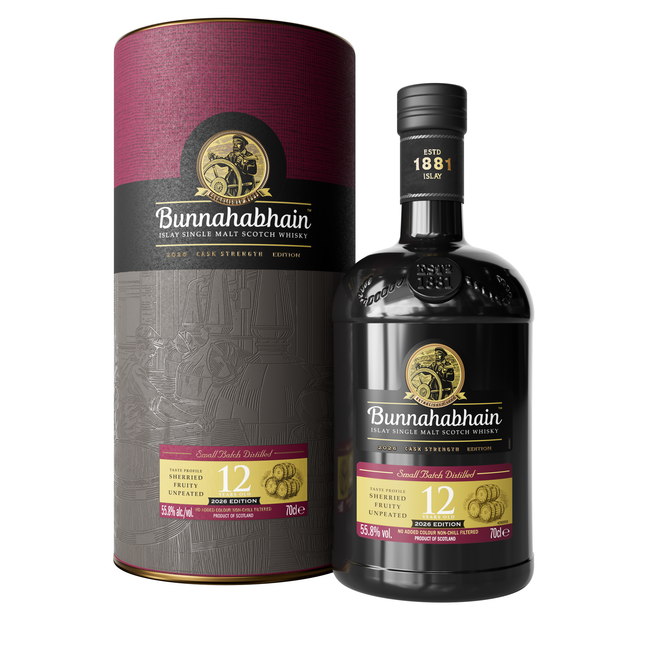 Bunnahabhain 12 Year Old Cask Strength (2026 Release)