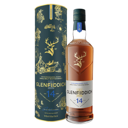 Glenfiddich 14 Year Old Bourbon Barrel Reserve (Festive Limited Edition 2026)