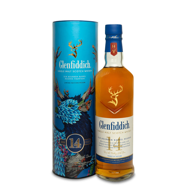 Glenfiddich 14 Year Old Bourbon Barrel Reserve (Festive Limited Edition)