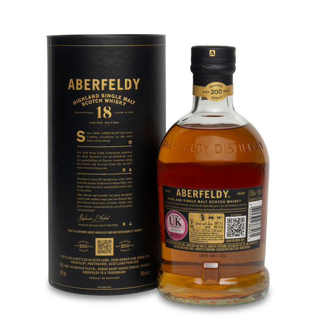 Aberfeldy 18 Year Old Sangiovese Red Wine Finish