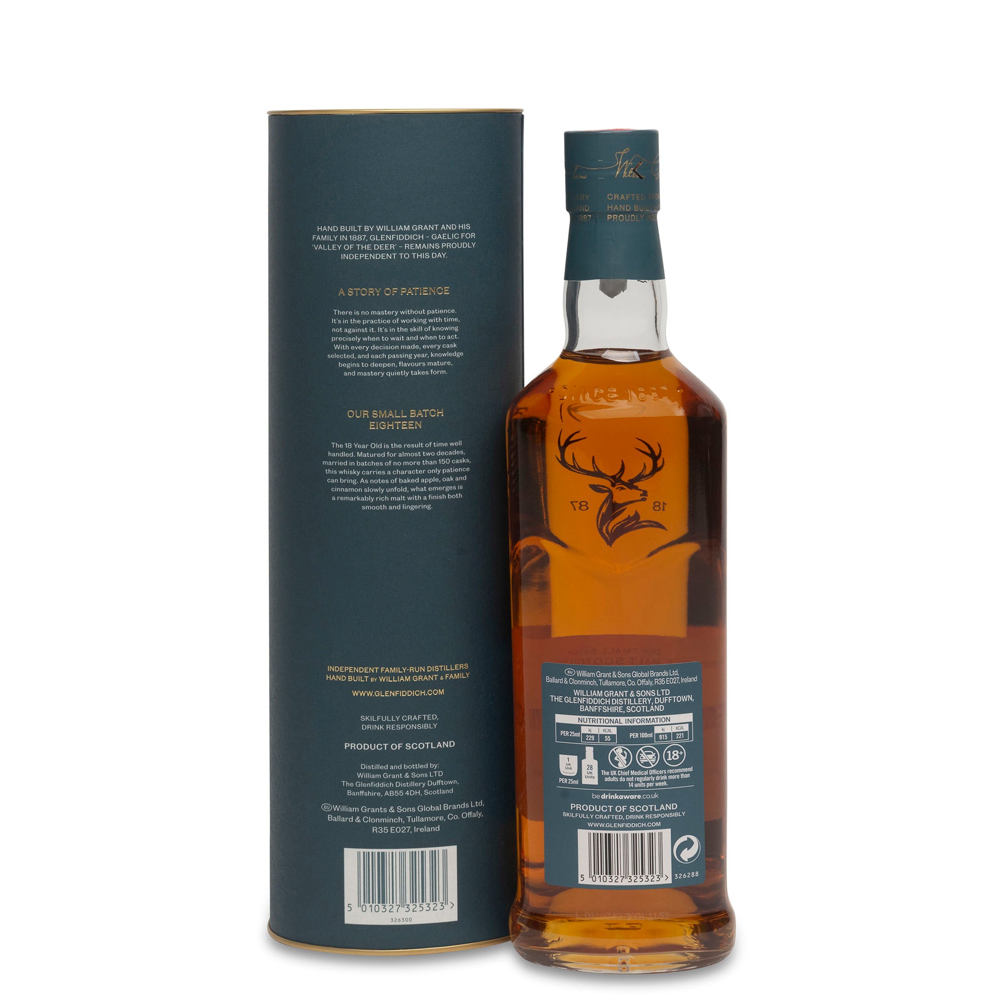 ウイスキー Glenfiddich 18 Year Old 700ml Glenfiddich 18 Year Old Whisky | Waitrose Cellar