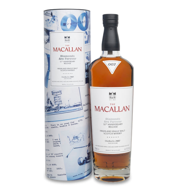 Macallan 18 Year Old 2007 Diamonds Are Forever 55th Anniversary Release