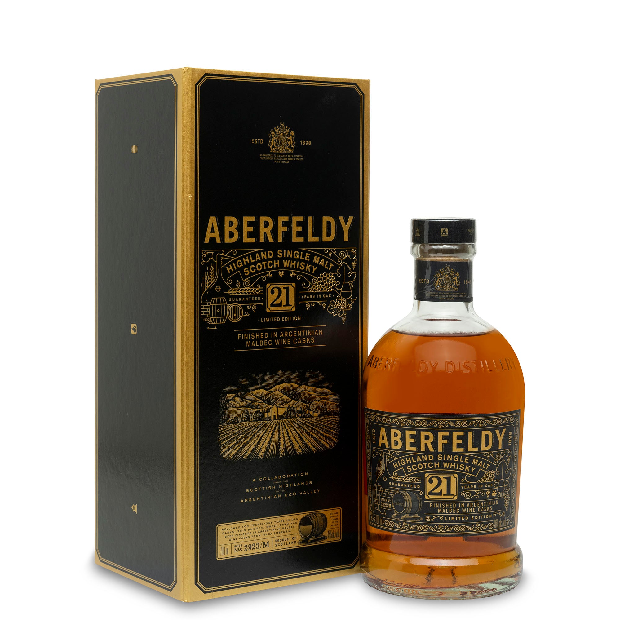 Aberfeldy 21 Year Old Argentinian Malbec Wine Cask Finish | Buy UK