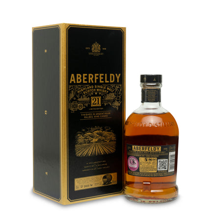 Aberfeldy 21 Year Old Argentinian Malbec Wine Cask Finish