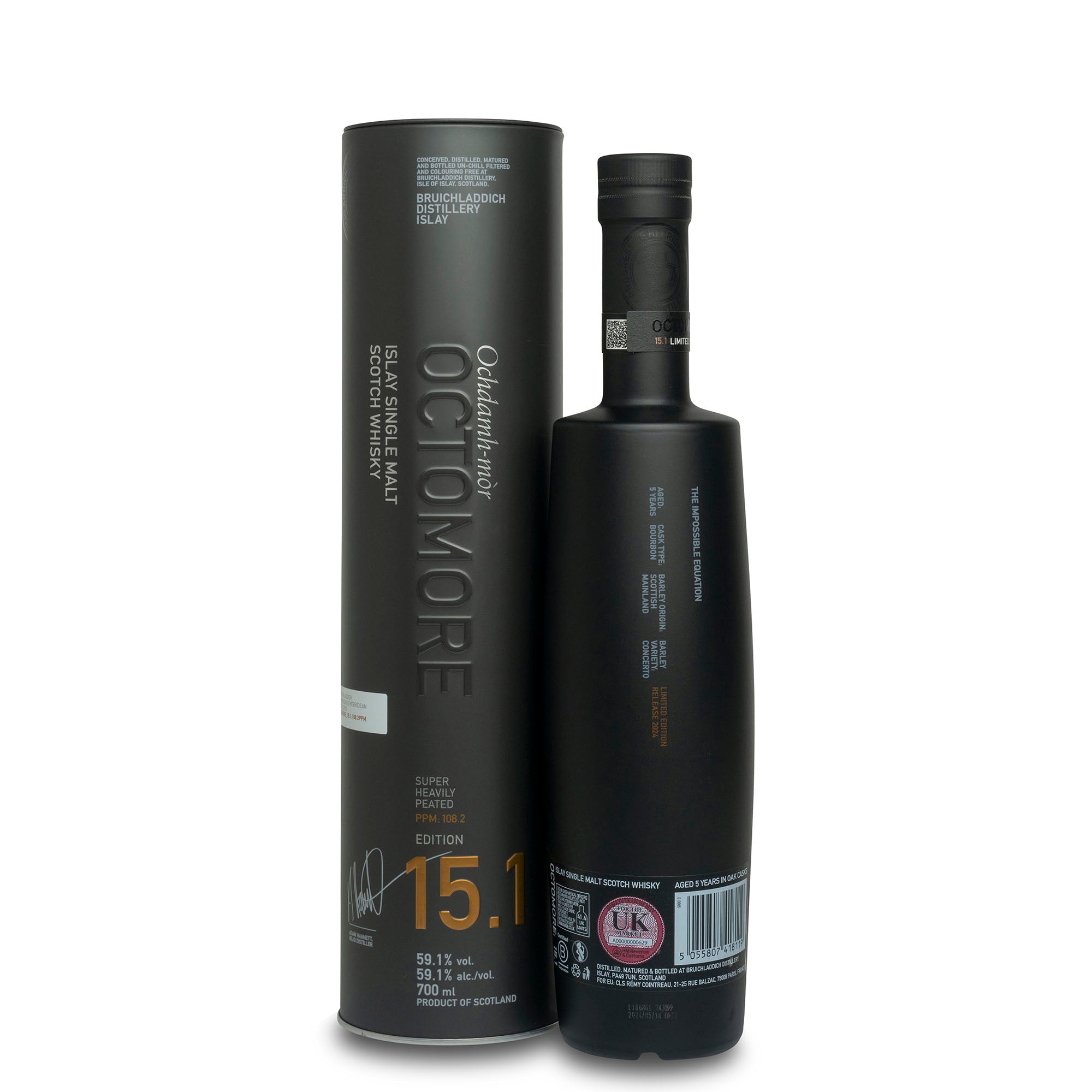 Octomore 15.1 700ml ウイスキー Bruichladdich Octomore 15.1 Single Malt Whisky | Next Day Delivery