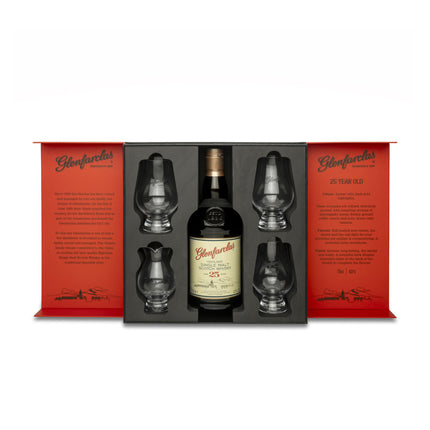 Glenfarclas 25 Year Old Christmas Gift Pack with Glencairn Glasses & Water Jug