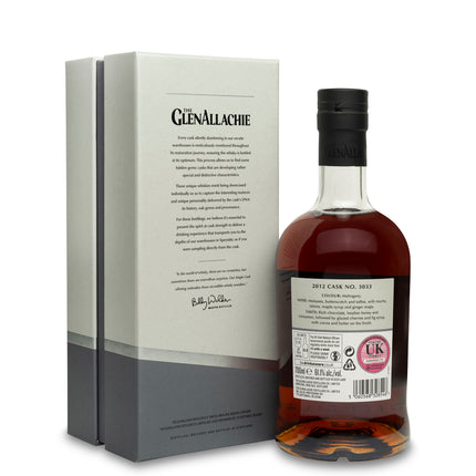 GlenAllachie 11 Year Old 2012 Pedro Ximenez #3033 (UK Single Cask Release)