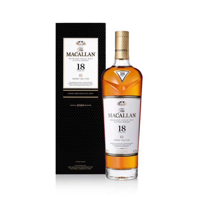 Macallan 18 Year Old Sherry Oak (2024 Release)