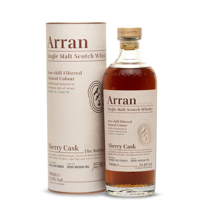 Arran Bodega Sherry Cask Single Malt Scotch Whisky - 70cl 55.8% – The  Really Good Whisky Company