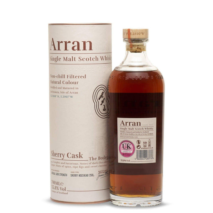 Arran Bodega Sherry Cask Single Malt Scotch Whisky - 70cl 55.8% – The  Really Good Whisky Company