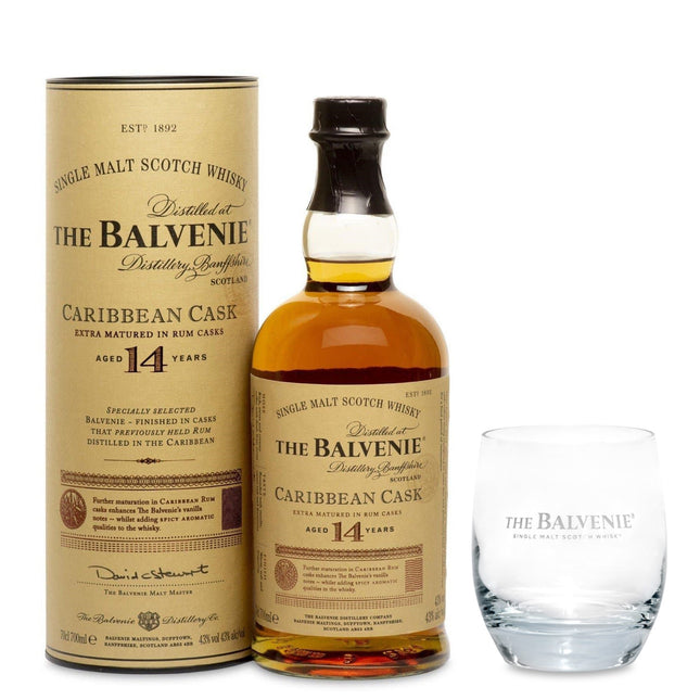 Balvenie 14 Year Old Caribbean Cask with Tumbler Gift