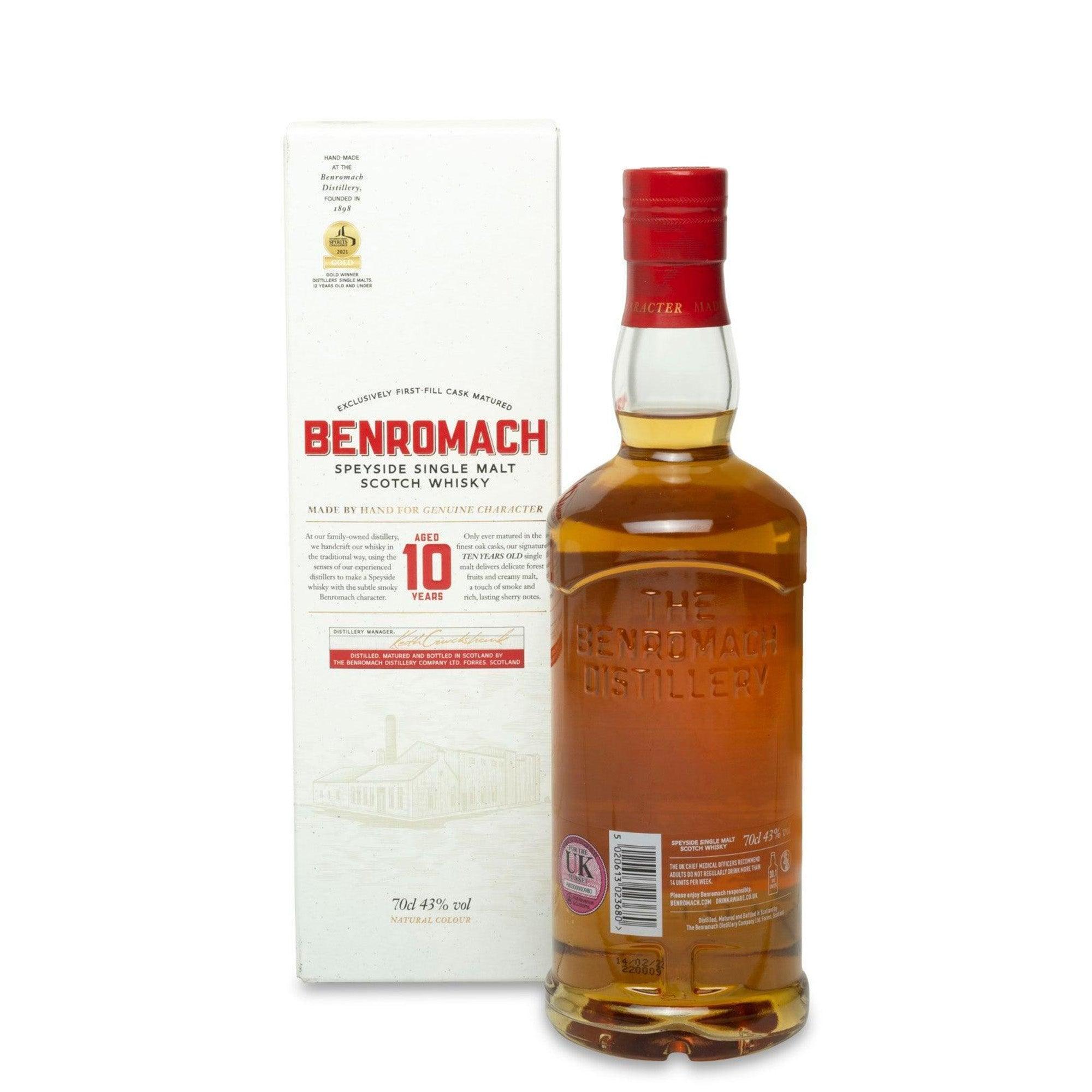 Benromach 10 Year Old Speyside Single Malt Scotch Whisky JPHA Benromach 10 year old speyside single malt scotch whisky jpha