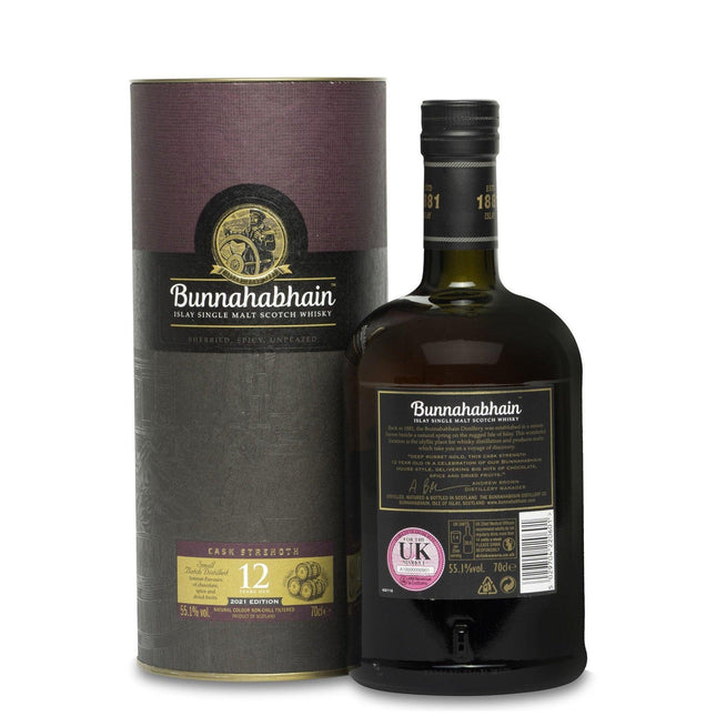 Bunnahabhain 12 Year Old Cask Strength (2021 Release) - JPHA