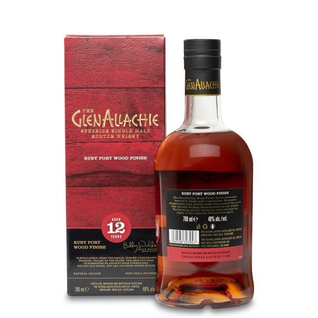 GlenAllachie 12 Year Old Ruby Port Wood Finish - JPHA