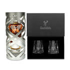 Glenfiddich 30 Year Old Suspended Time with Bespoke Glenfiddich Crystal Glasses Gift