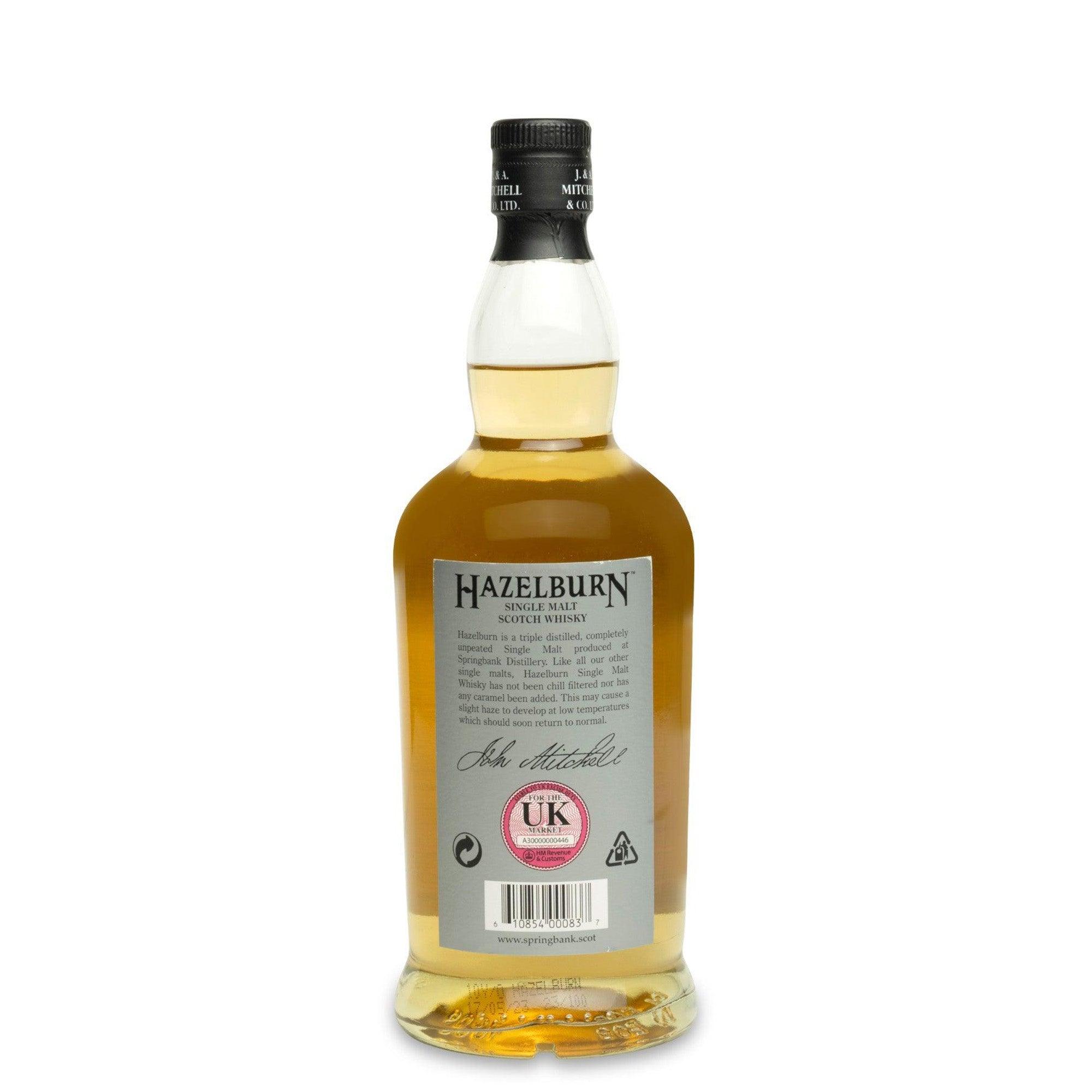 Hazelburn 10 Year Old Campbeltown Single Malt Scotch Whisky JPHA Hazelburn 10 year old campbeltown single malt scotch whisky jpha