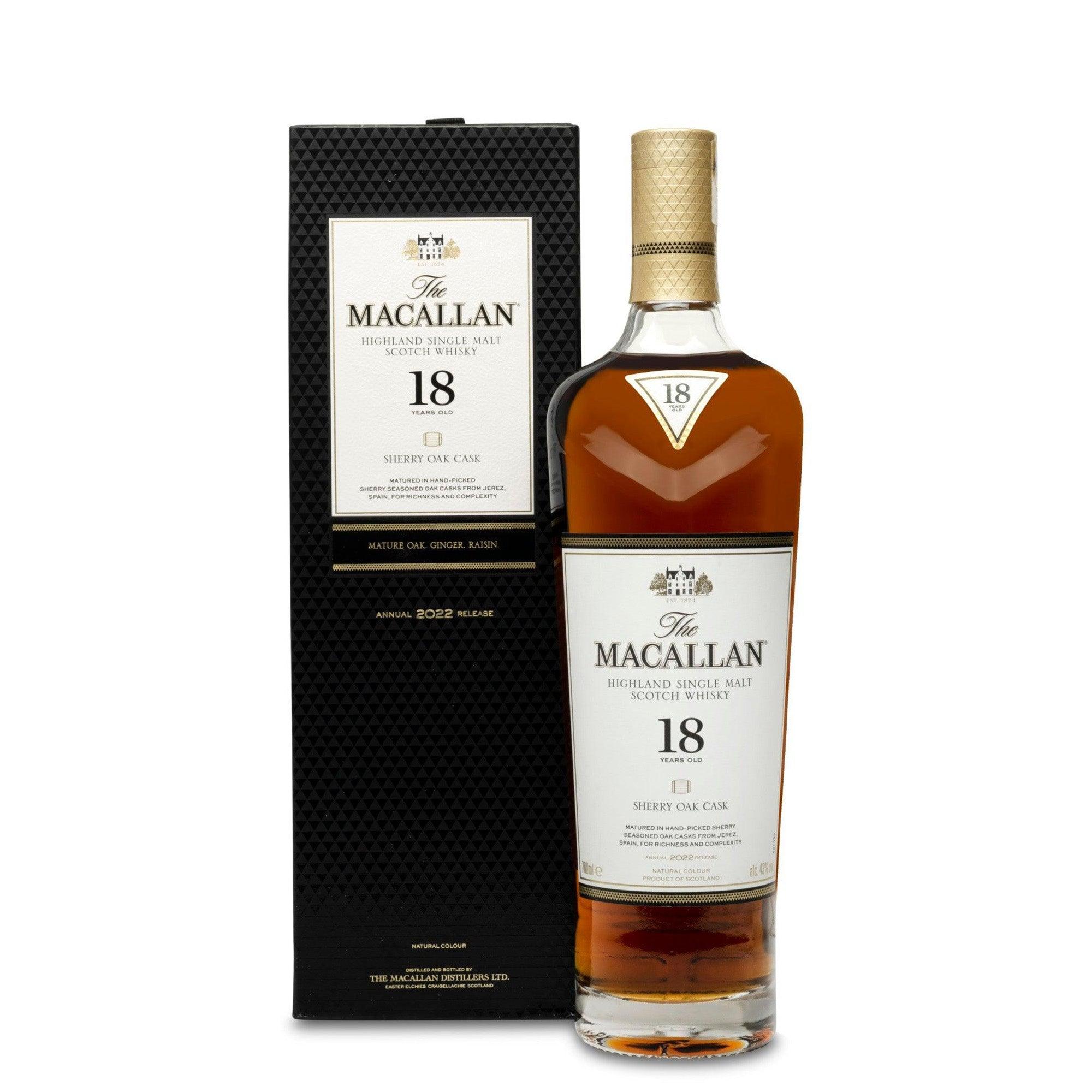 Macallan 18 Year Old Sherry Oak Cask (2022 Release)