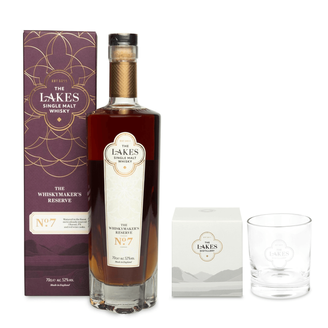 The Lakes Whiskymaker's Reserve No.7 with a Complimentary Tumbler Glass