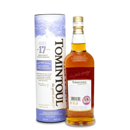 Tomintoul 17 Year Old Pedro Ximénez Sherry Cask Finish - JPHA